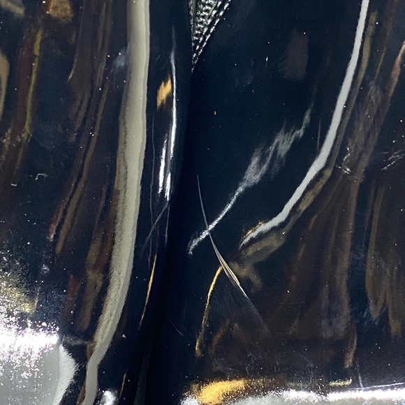 Olivia + Kate Rachel Sleek Black Patent Ankle Boots for Women NWOT Size 10 - Picture 15 of 15